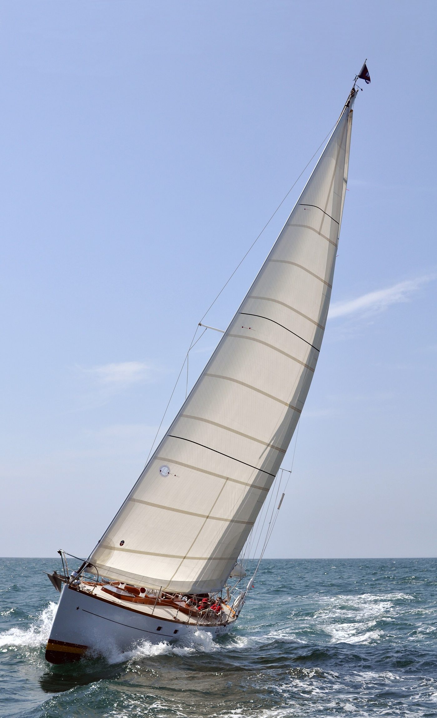 Detailed boat at the marina